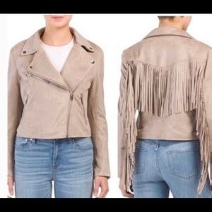 BAGATELLE ULTRA SUEDE FRINGE  JACKET